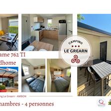location mobil home 2 chambres 4 personnes camping le grearn ambon morbihan sud